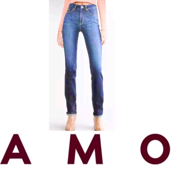 AMO Darlin' Sweetheart High rise skinny straight Jeans - Picture 1 of 16